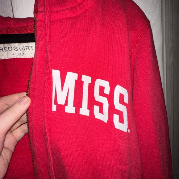 OLE MISS VINTAGE ZIP UP JACKET - TRUE RED - XL - Picture 4 of 4